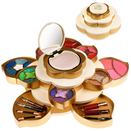 CoralBeau All In One Makeup Kit flower-shaped packaging front view