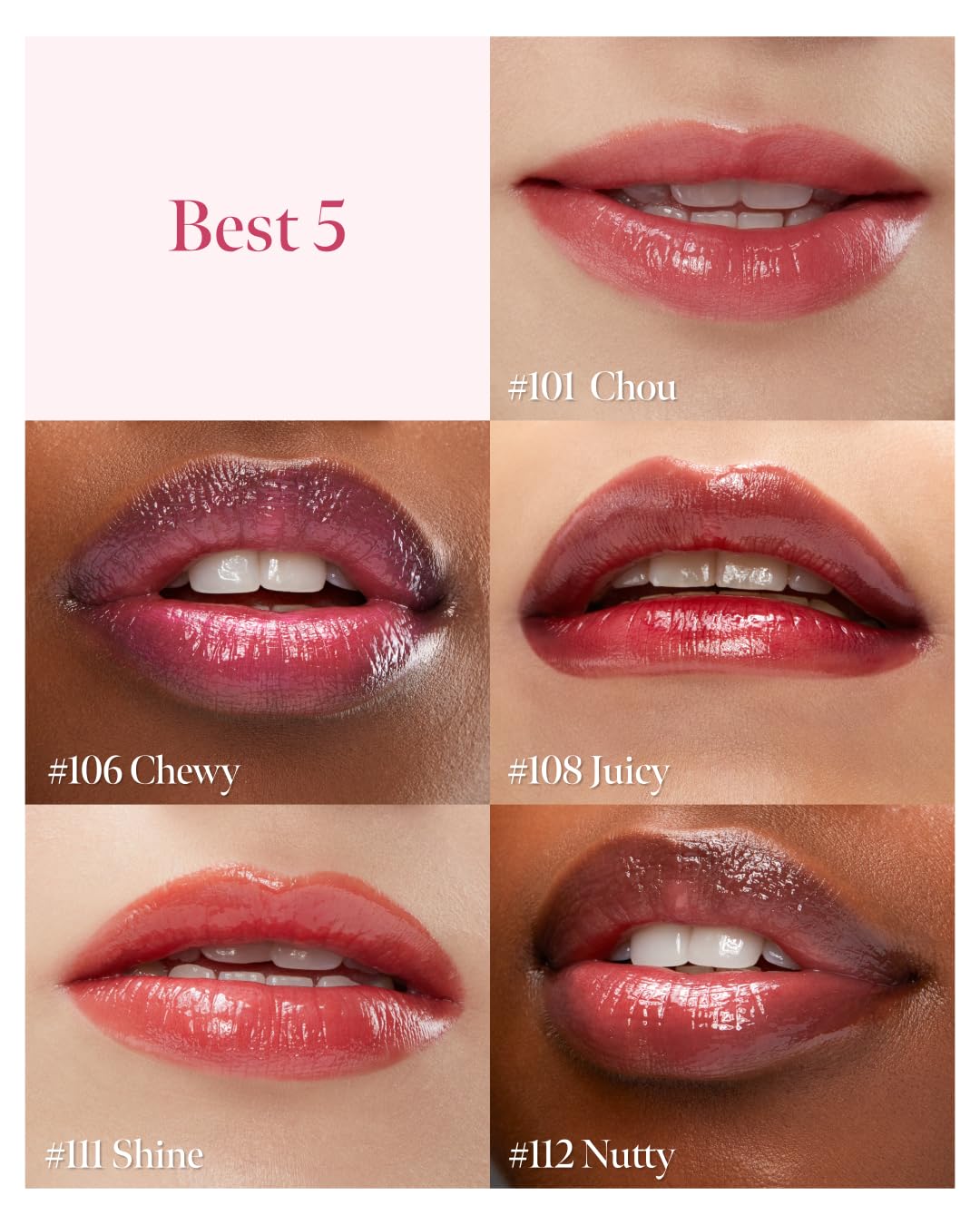 CORALHAZE Glow Lock Jelly Tint 106 Chewy swatch on lips