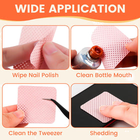 Corconess Lint Free Nail Wipes kit travel-friendly design