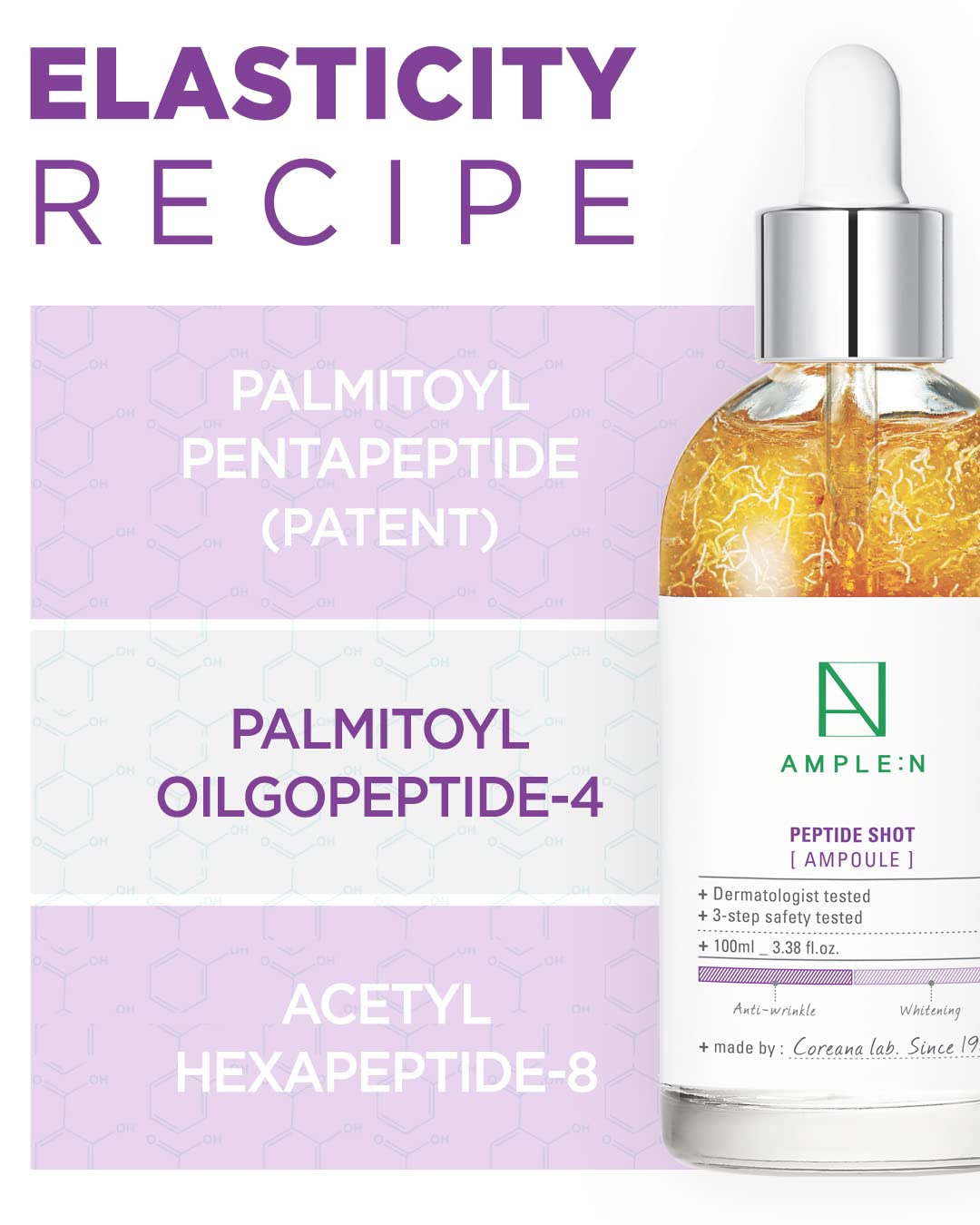 CORÉANA AMPLE:N Peptide Shot 2X Ampoule dropper close-up
