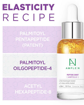 CORÉANA Peptide Shot 2X Ampoule on a skincare routine flat lay
