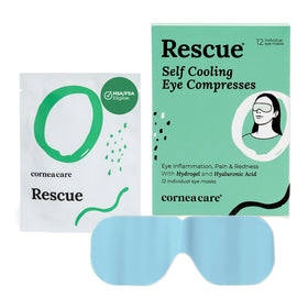 CorneaCare Rescue Hydrogel Self Cooling Eye Masks front view