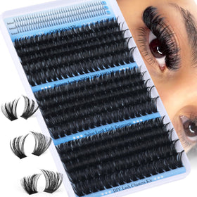 CORUSCATE Lash Clusters pack front view with 390 individual lashes