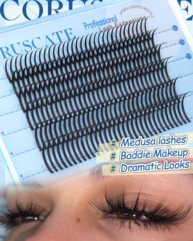 CORUSCATE Lash Clusters Spikes 16mm-22mm in makeup kit
