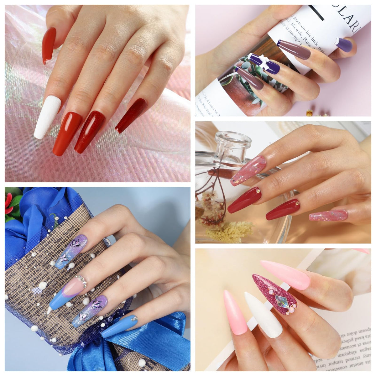 COSCELIA 35 colours gel nail polish bottles display