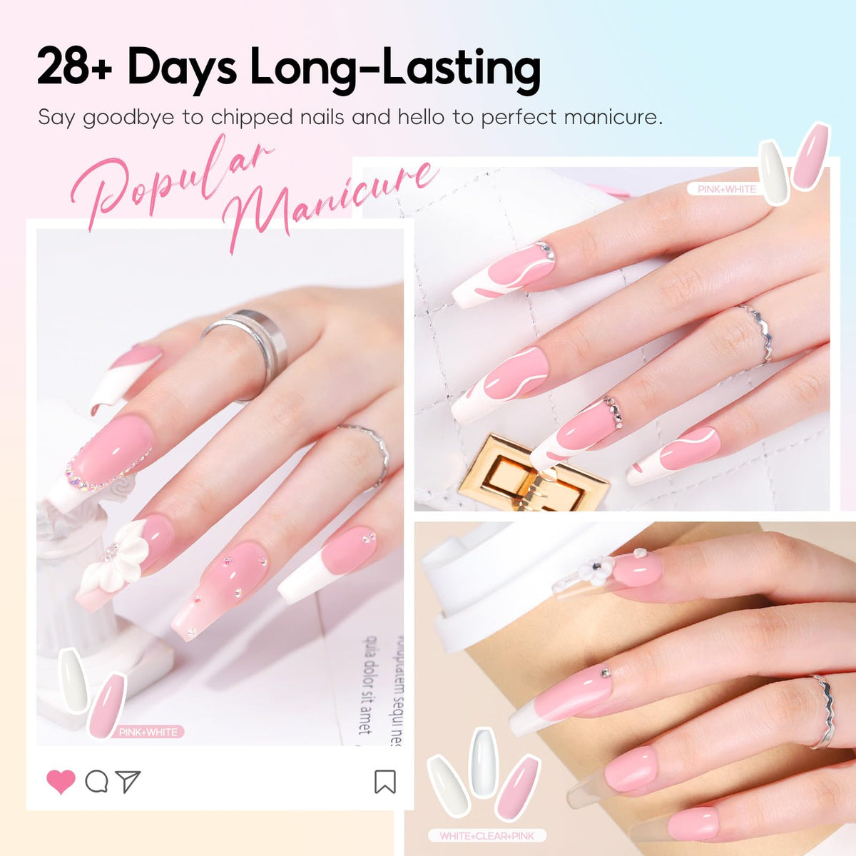 COSCELIA Acrylic Nail Kit packaging and contents
