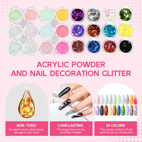 COSCELIA Acrylic Nail Kit with various nail art tools