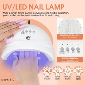 COSCELIA complete nail art setup with UV light