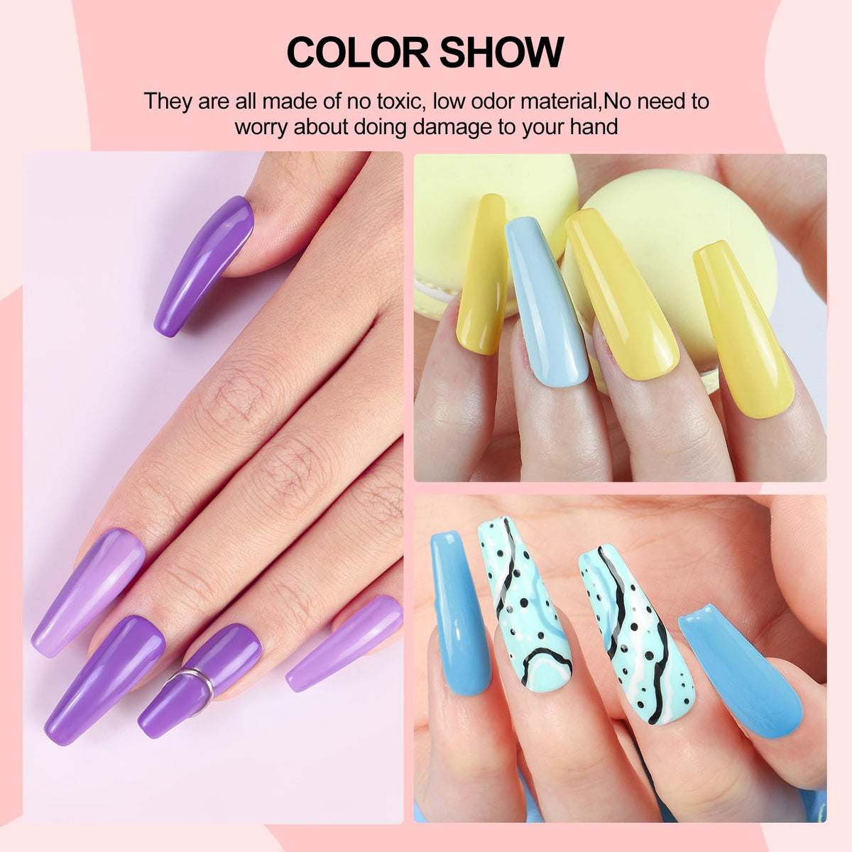COSCELIA gel nail polish in various colours