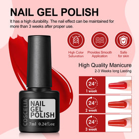 COSCELIA gel nail polish kit packaging