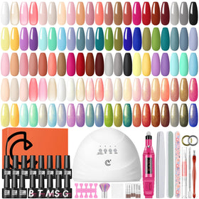 COSCELIA Gel Nail Polish Kit with UV light and nail drill
