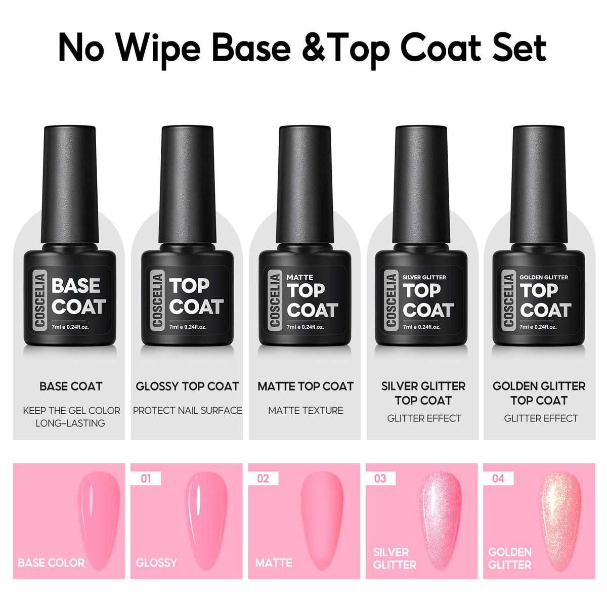 COSCELIA gel nail polish set packaging display