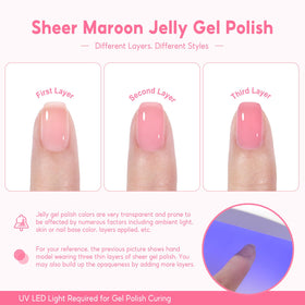 COSCELIA Jelly Gel Nail Polish Set packaging