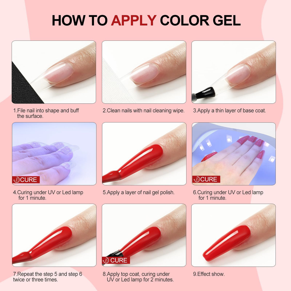 COSCELIA nail art tools included in kit