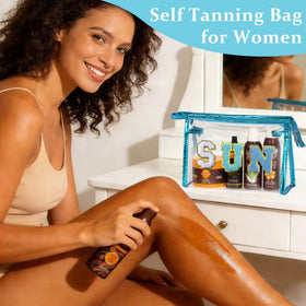 COSHAYSOO sunscreen bag displayed with summer essentials