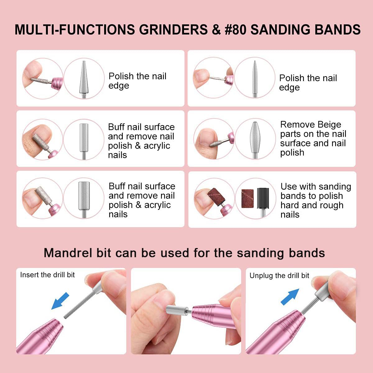 COSITTE Electric Nail Drill in use during manicure