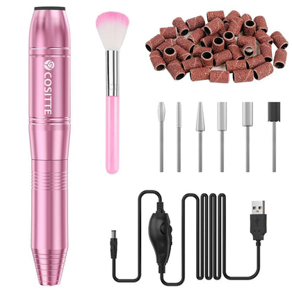 COSITTE Electric Nail Drill pink model front view