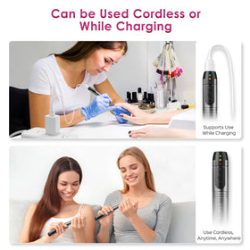 COSLUS C20 Cordless Nail Drill in hand demonstrating ease of use