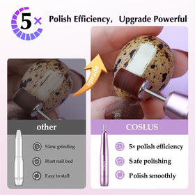 COSLUS C40 Electric Nail Drill side view showcasing its lightweight design