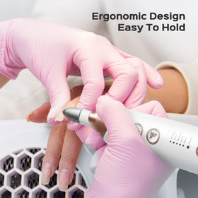 COSLUS C43 manicure pedicure kit showing Type-C charging cable