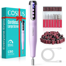 COSLUS C50 Portable Cordless Electric Nail Drill front view