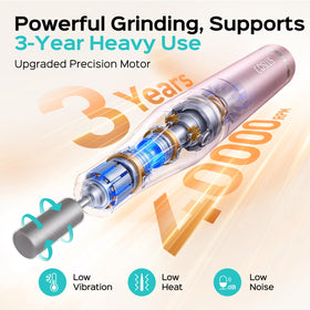 COSLUS E51 nail drill showing precision speed control
