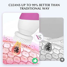 COSLUS Facial Cleansing Brush coarse bristles head