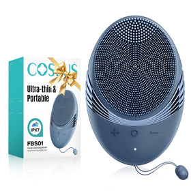 COSLUS Facial Cleansing Brush front view with silicone bristles