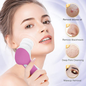 COSLUS Facial Cleansing Brush usage demonstration