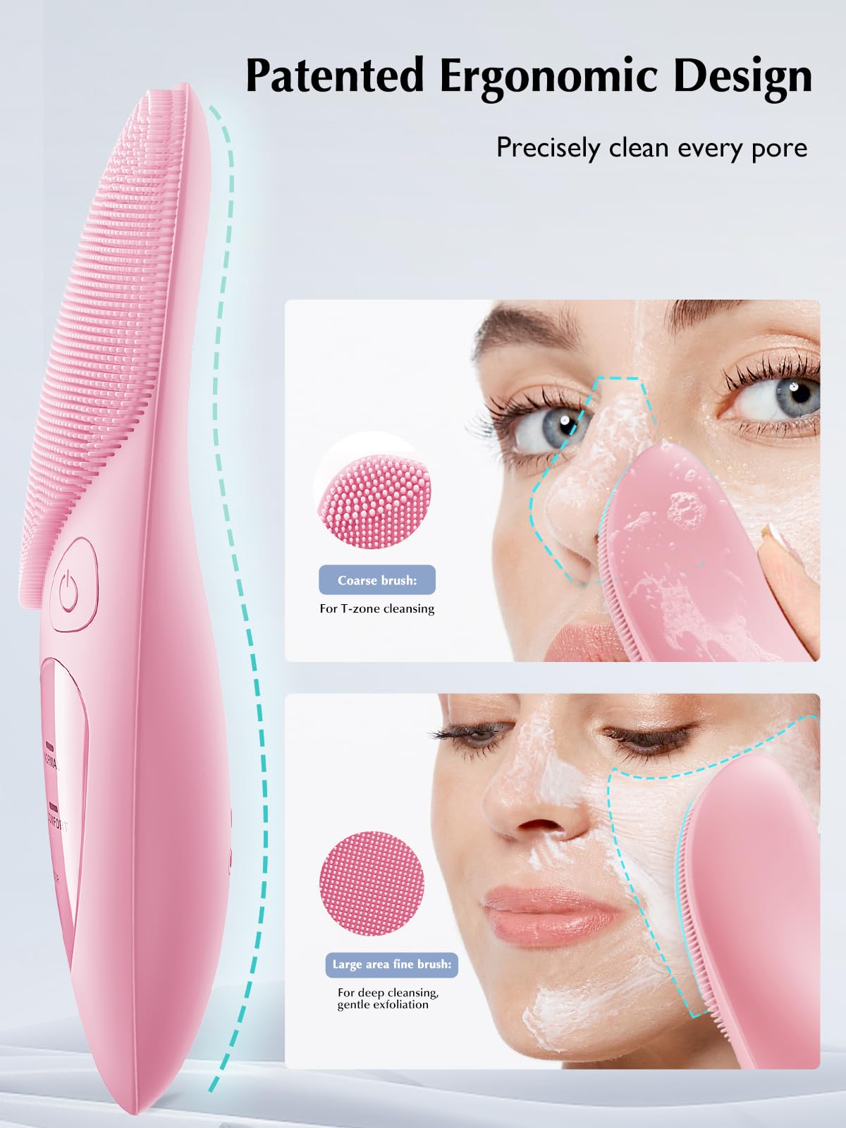 COSLUS JMY05 Silicone Face Scrubber side view