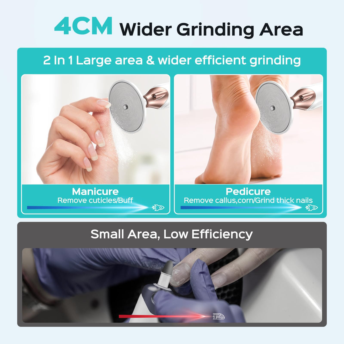 COSLUS manicure kit with integrated LED light