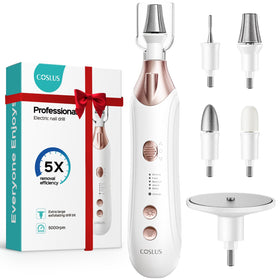 COSLUS Professional Manicure Pedicure Kit front view with wider grinder