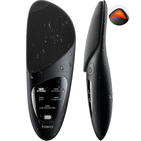 COSLUS Silicone Face Scrubber front view with soft silicone bristles