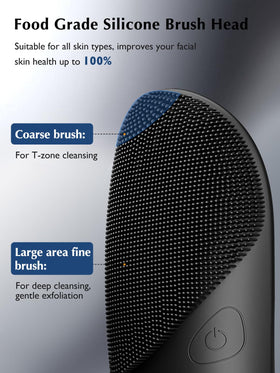 COSLUS Silicone Face Scrubber lifestyle scene on bathroom counter