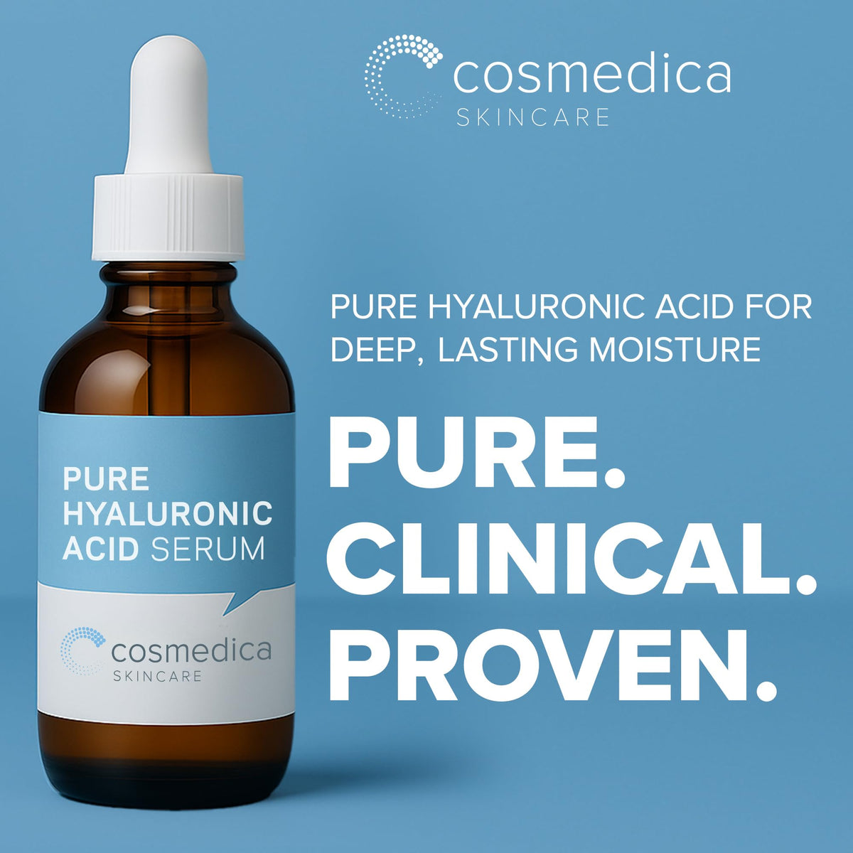 Cosmedica Skincare Hyaluronic Acid Serum 2oz back view