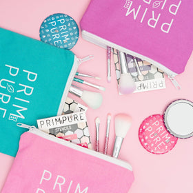 Cosmetic bag and mirror from the Prim and Pure Kids Makeup Gift Set