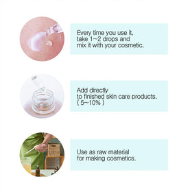 COSMETIC support Volufiline 10ml bottle on a bathroom counter