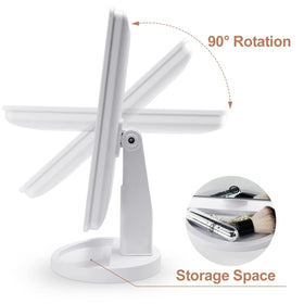 COSMIRROR Lighted Makeup Mirror with detachable 10X magnification mirror