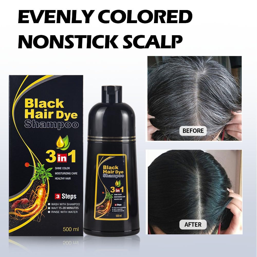 cosmpro Black Hair Dye Shampoo application instructions