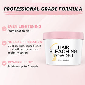 cosmpro Hair Bleach Powder 200g side view showing packaging