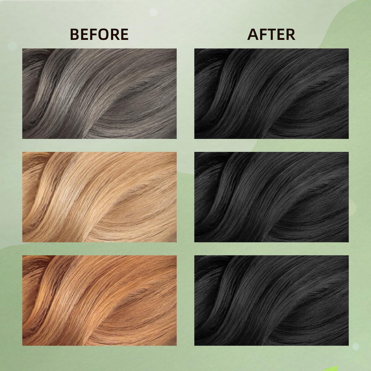 COSMTEK Black Hair Dye Shampoo 400ml back view