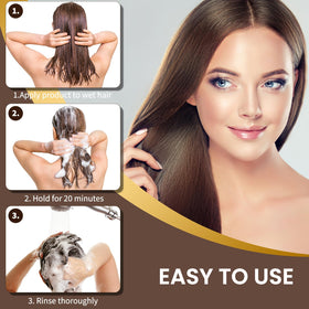COSMTEK Dark Brown Hair Dye Shampoo after application results