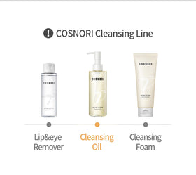 COSNORI cleansing oil 6.7 fl.oz. size comparison
