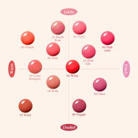 COSNORI Flow Wave Lip Tint 06 DEAR with ingredients list