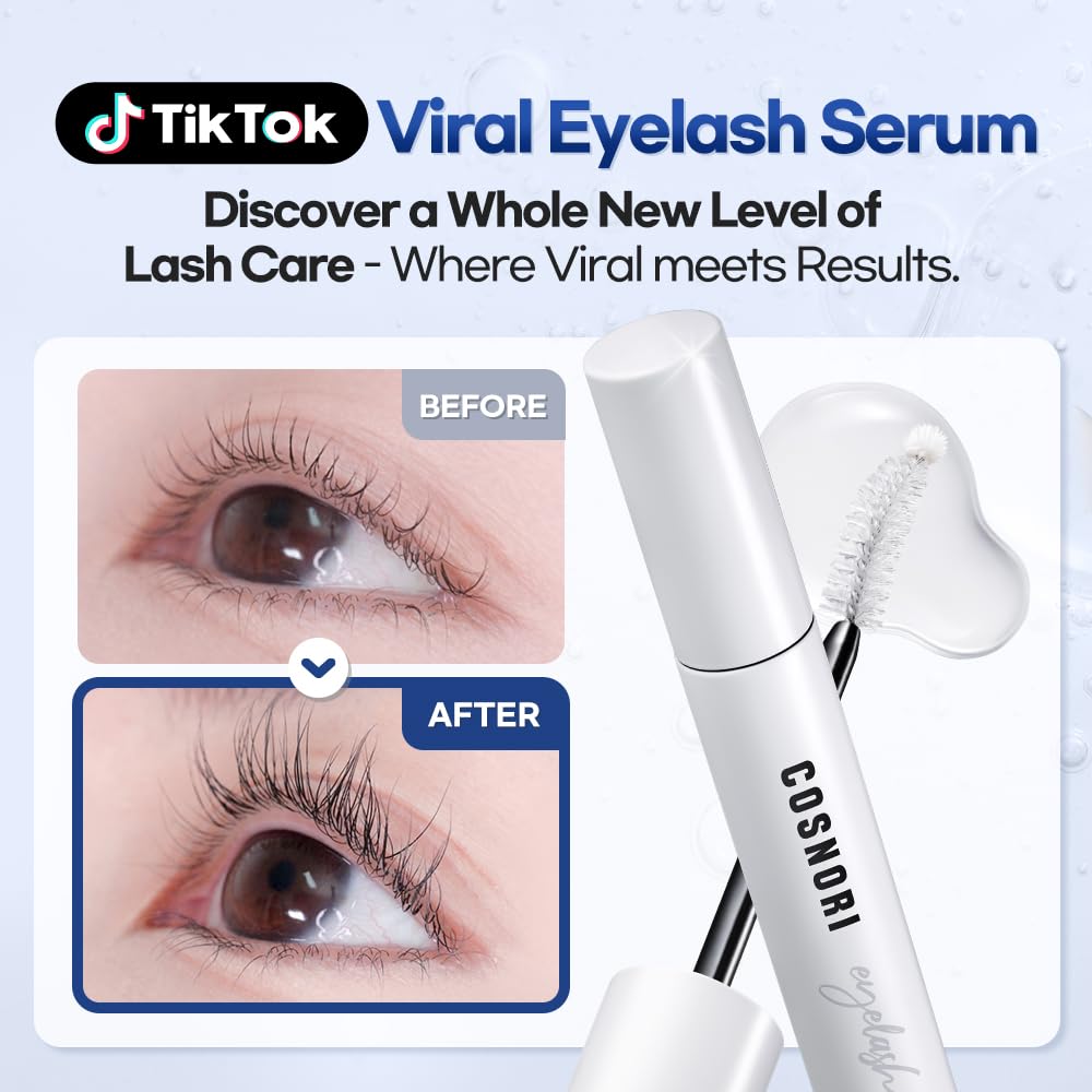 COSNORI Long Active Eyelash Serum side view showcasing packaging