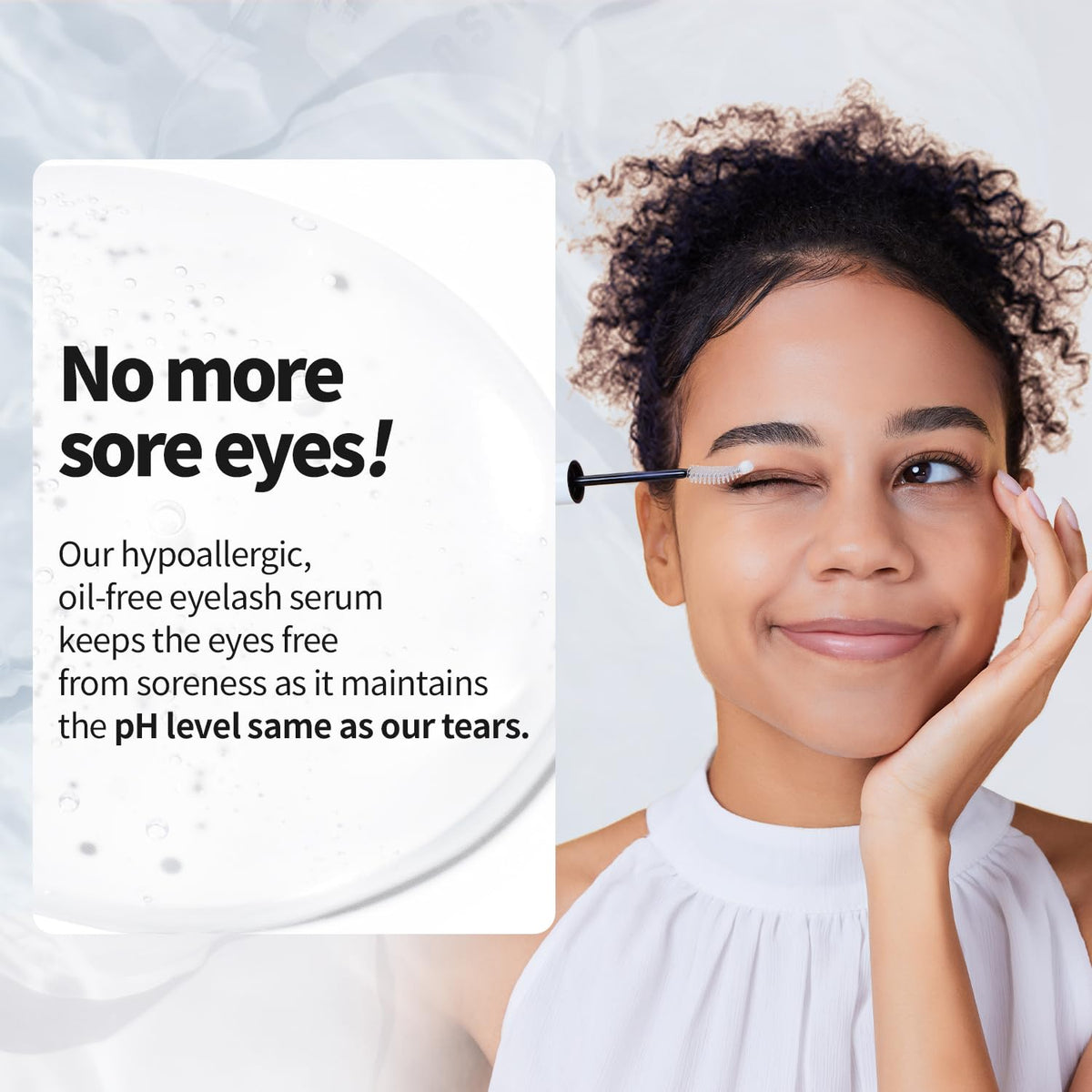 COSNORI Long Active Eyelash Serum with measurement scale