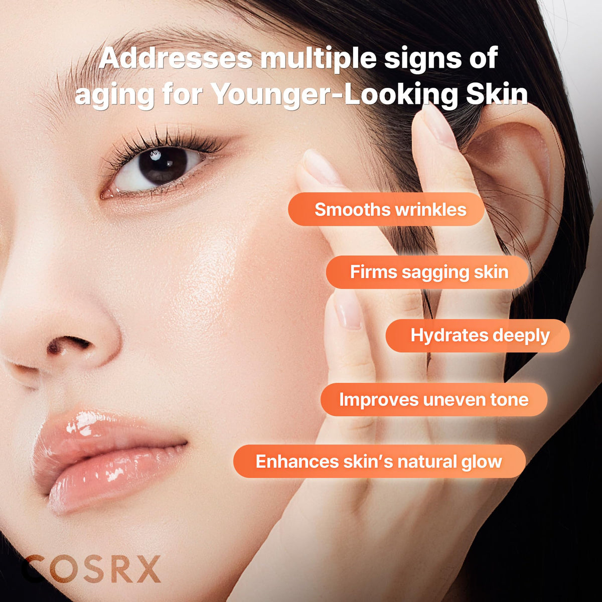 COSRX 5 PDRN Collagen Serum application on skin