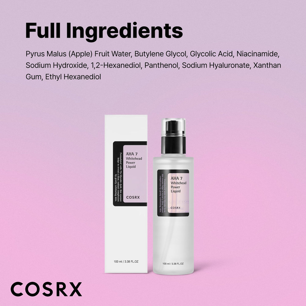 COSRX 7% Glycolic Acid AHA Exfoliant lifestyle scene