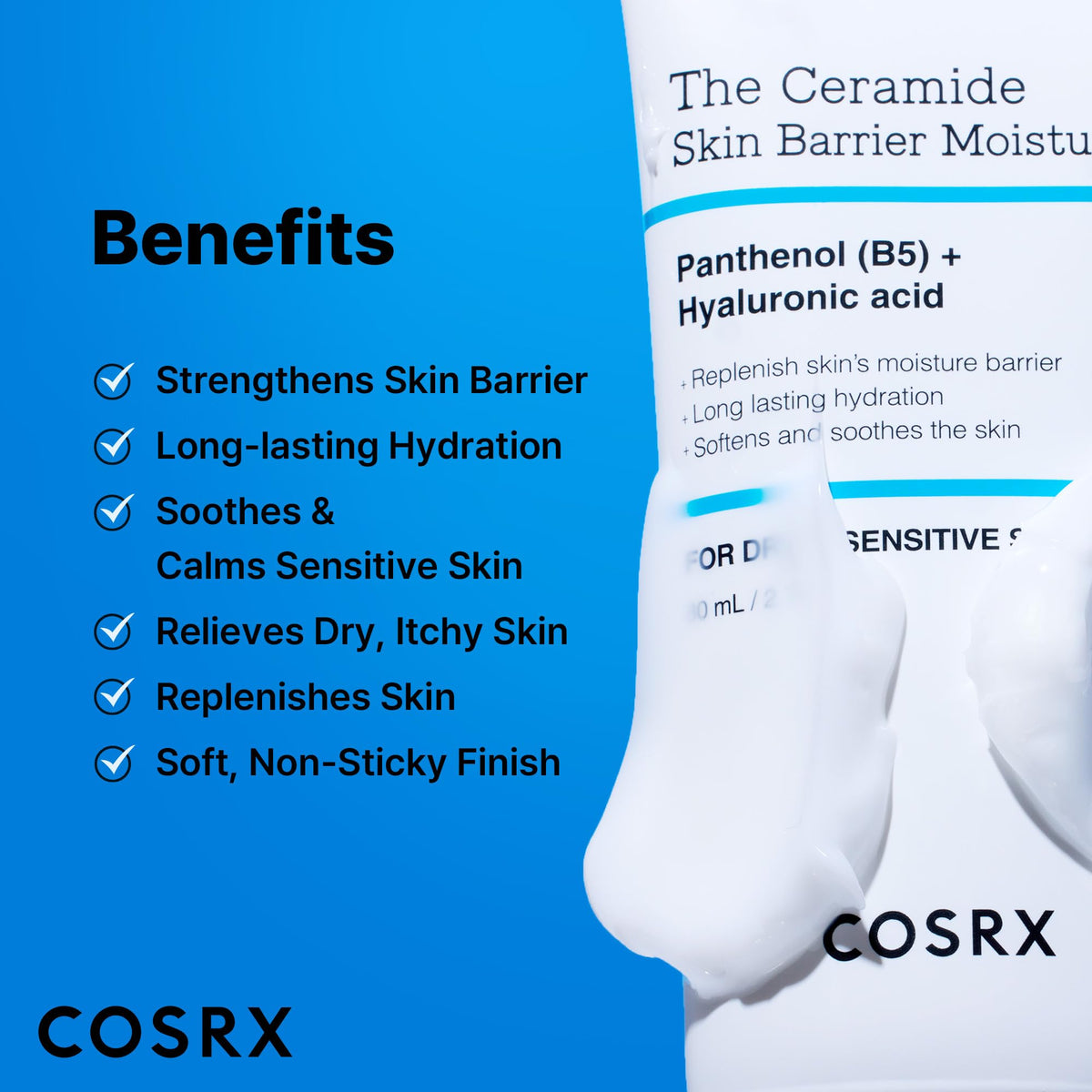 COSRX 7X Ceramide Moisturizer lifestyle scene on bathroom shelf