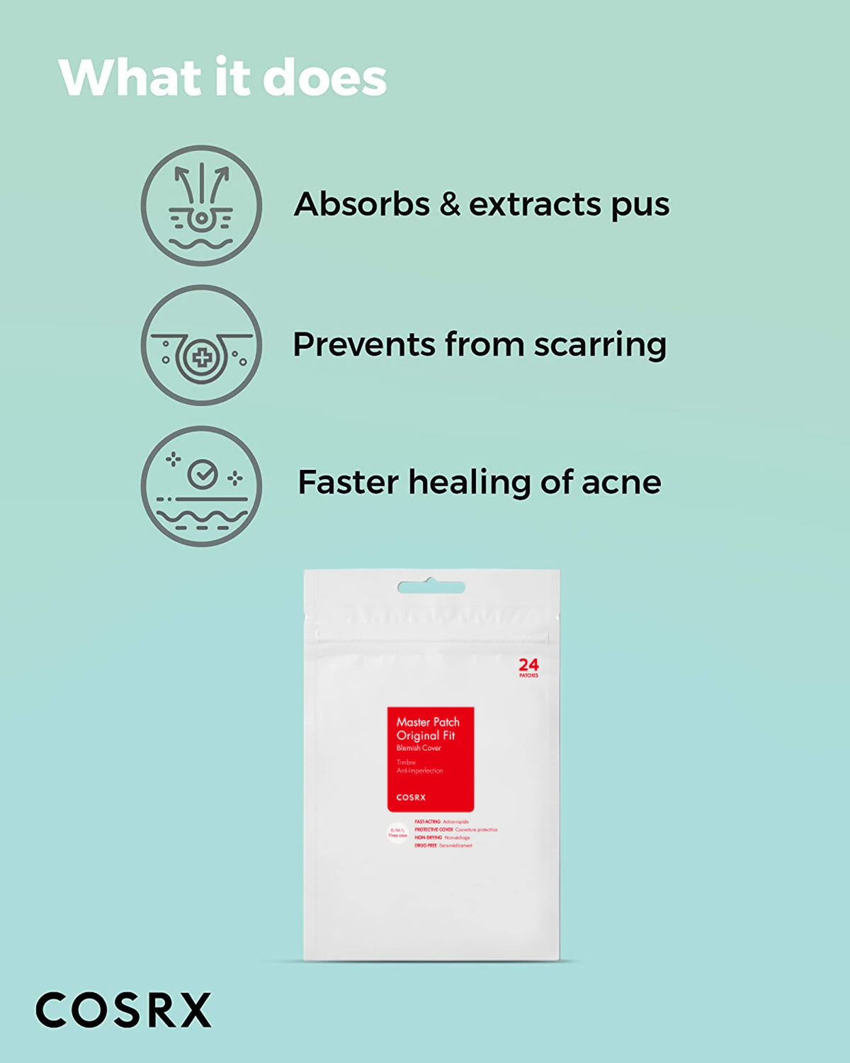 COSRX Acne Pimple Patches back view